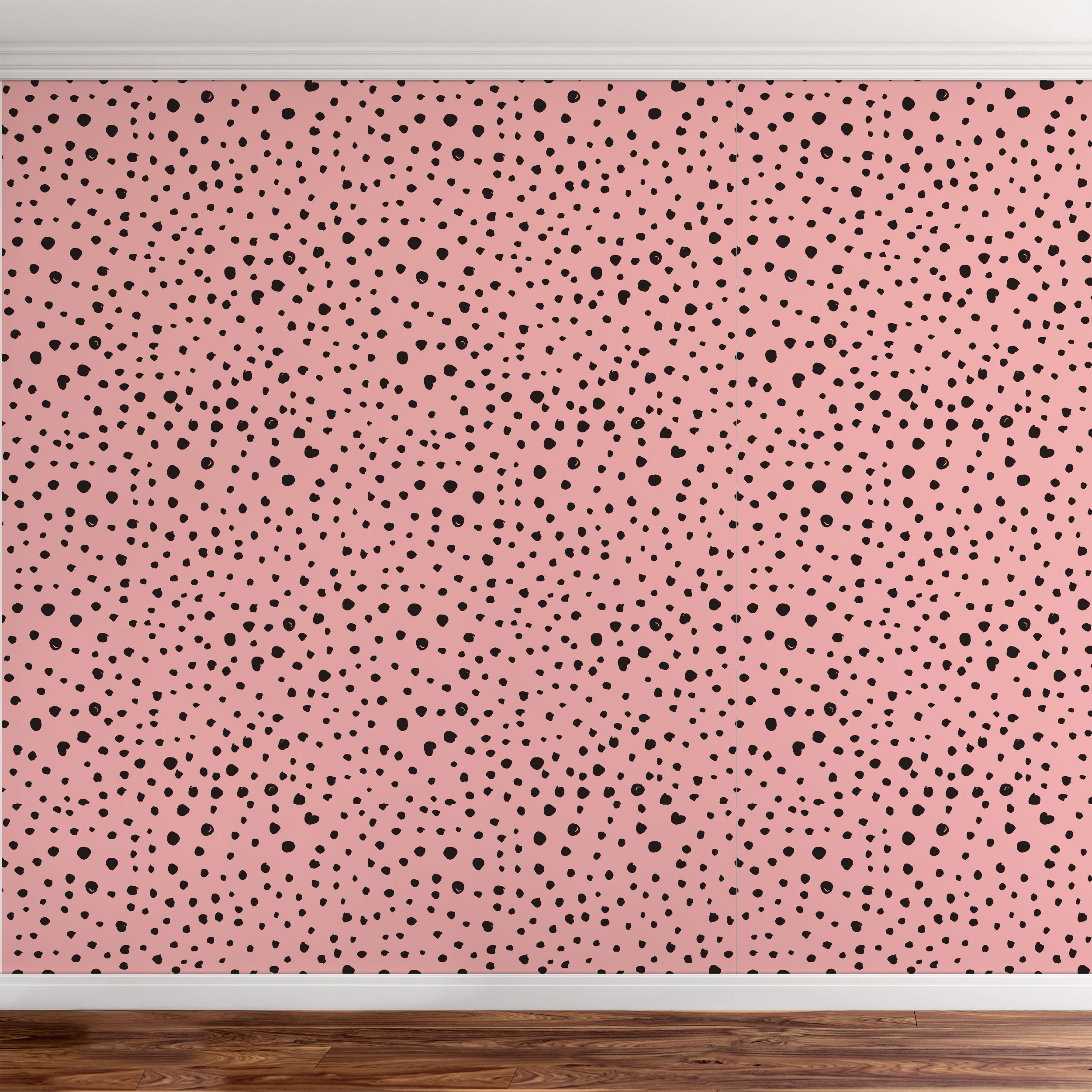 Pink Dalmatian wallpaper