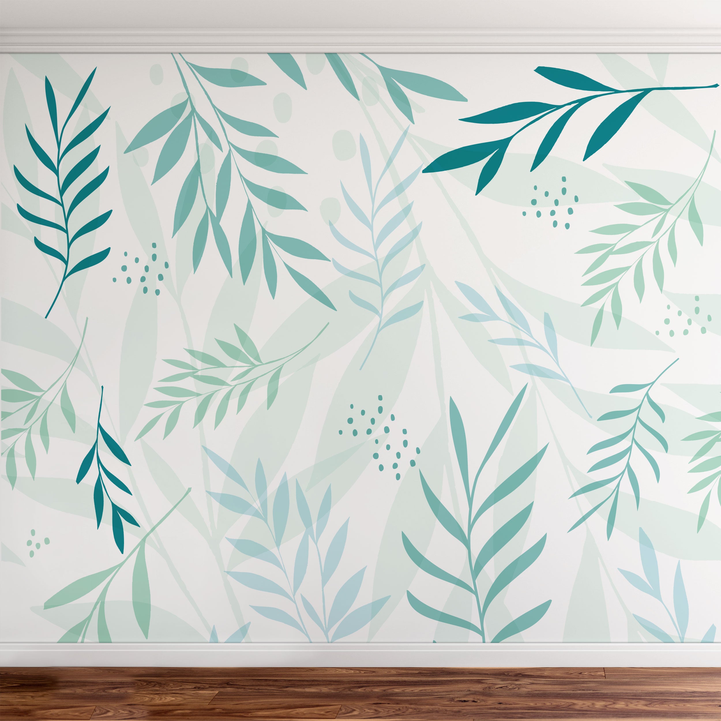 Tropical leaves wallpaper